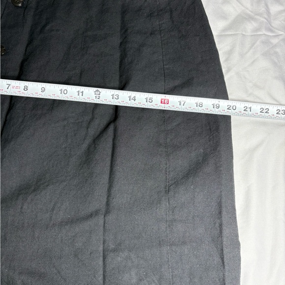 Madewell Black Button-Front Midi Skirt - Picture 6 of 11